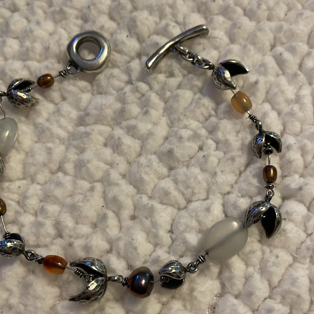 Sterling Silver Toggle Bracelet - image 2